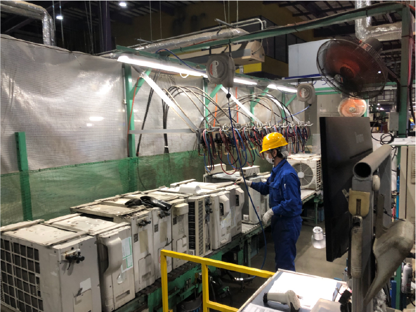 エアコンの室外機の分かい