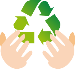 ごみがへりうめ立てごみのためのしょ分場を利用しなくてすむ